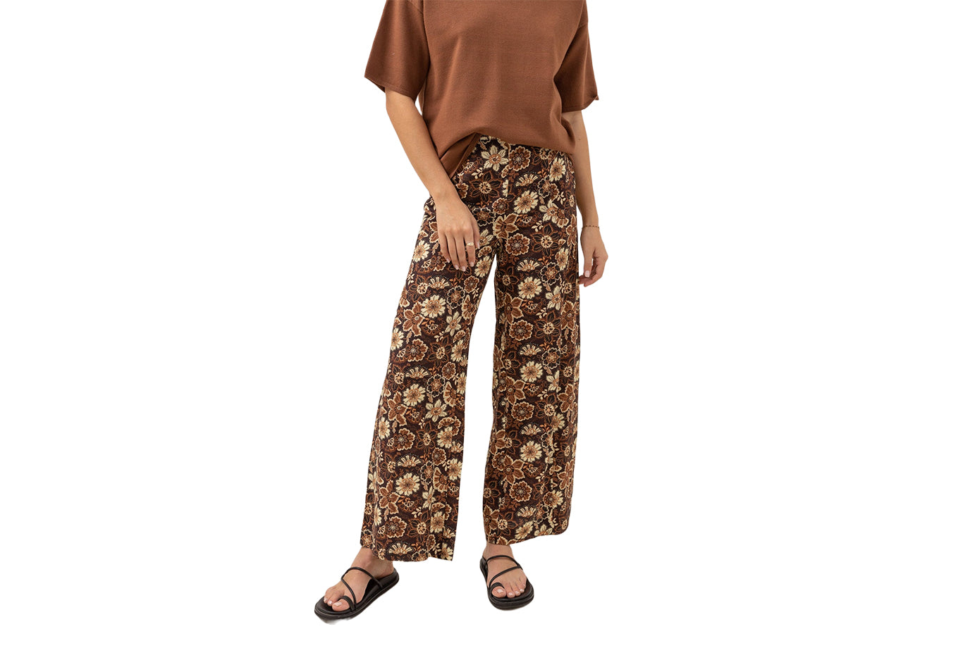 Oversized Bell Bottom Floral Pant